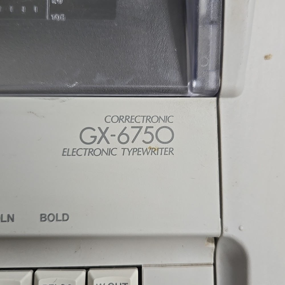 Brother Correctronic GX-6750 Electronic Typewriter - Tested