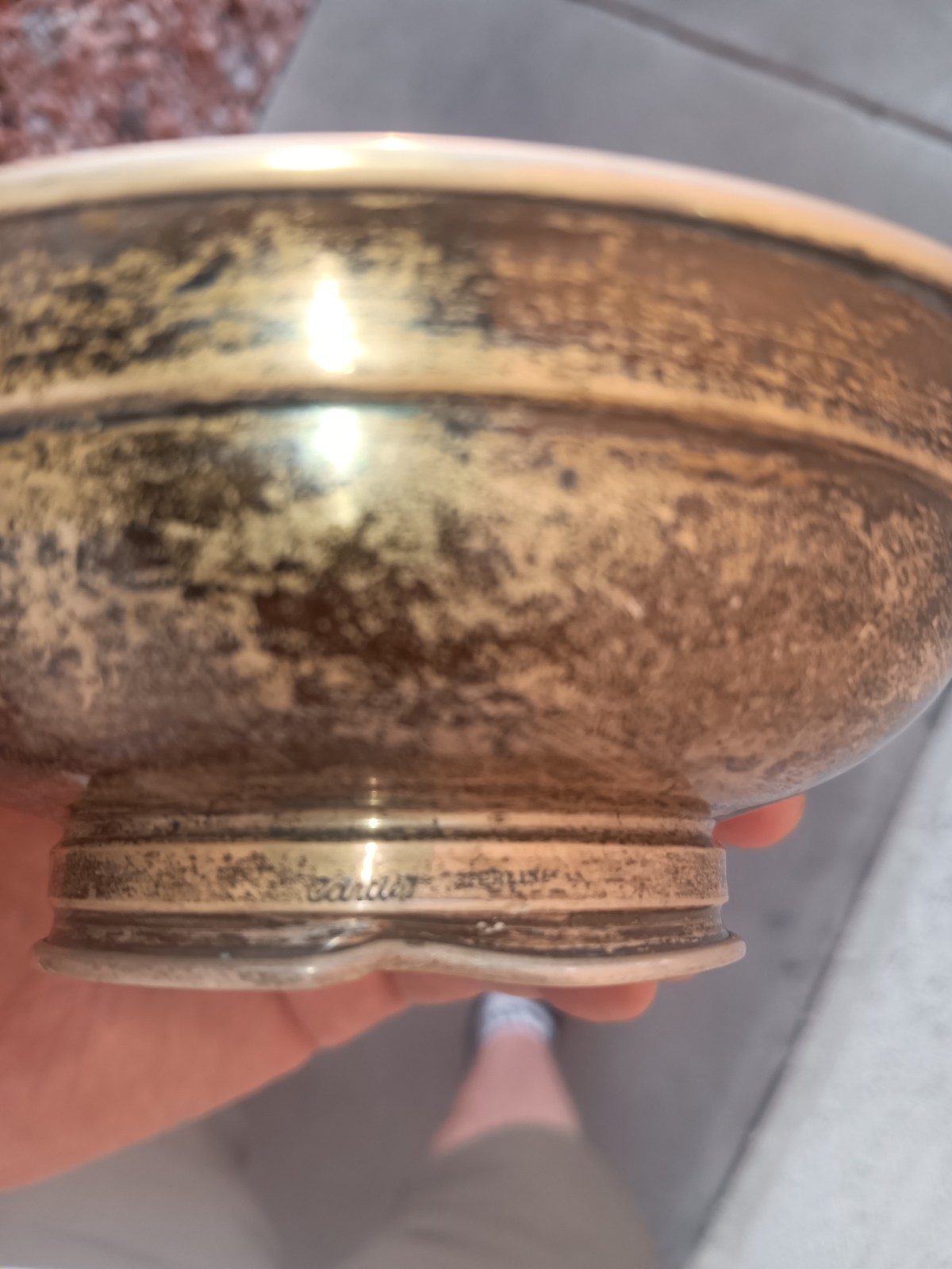 Vintage CARTIER STERLING SILVER IBM 100 percent club commemorative dish 1963