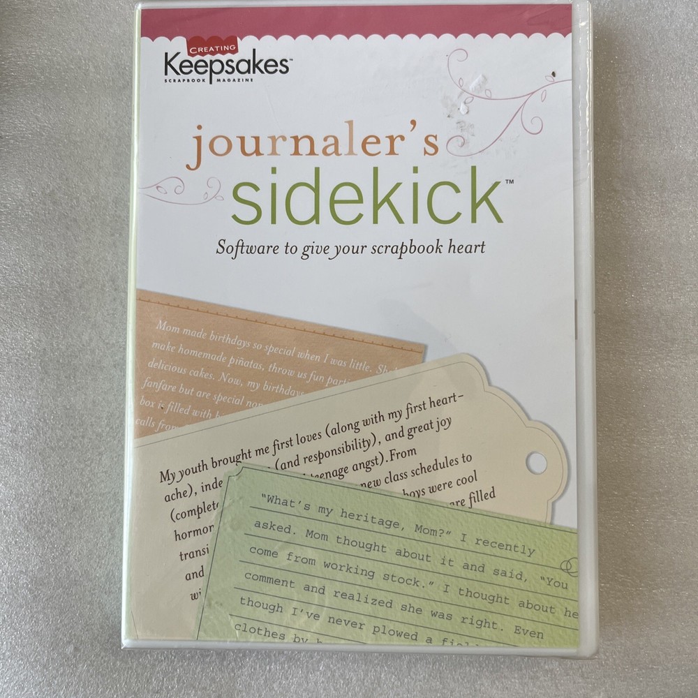 Creating Keepsakes Journaler's Sidekick Software (CD-ROM) NEW SEALED