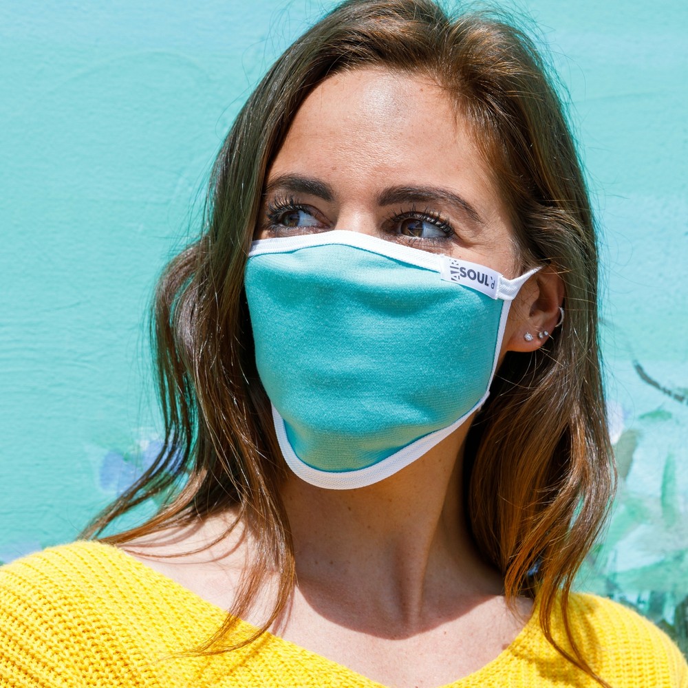 Turquoise Face Mask