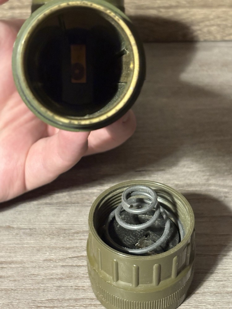 US Military Fulton MX-991/U Angle Head Flashlight Untested