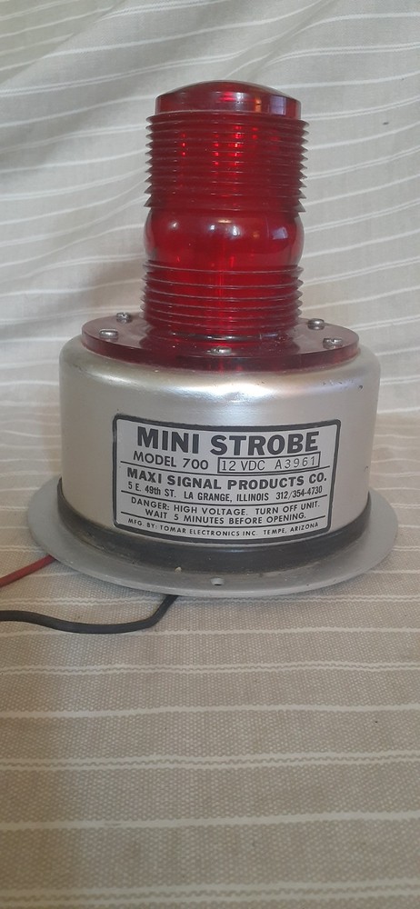 Tomar Maxi Signal Mini Strobe model 700 Red Light 12VDC