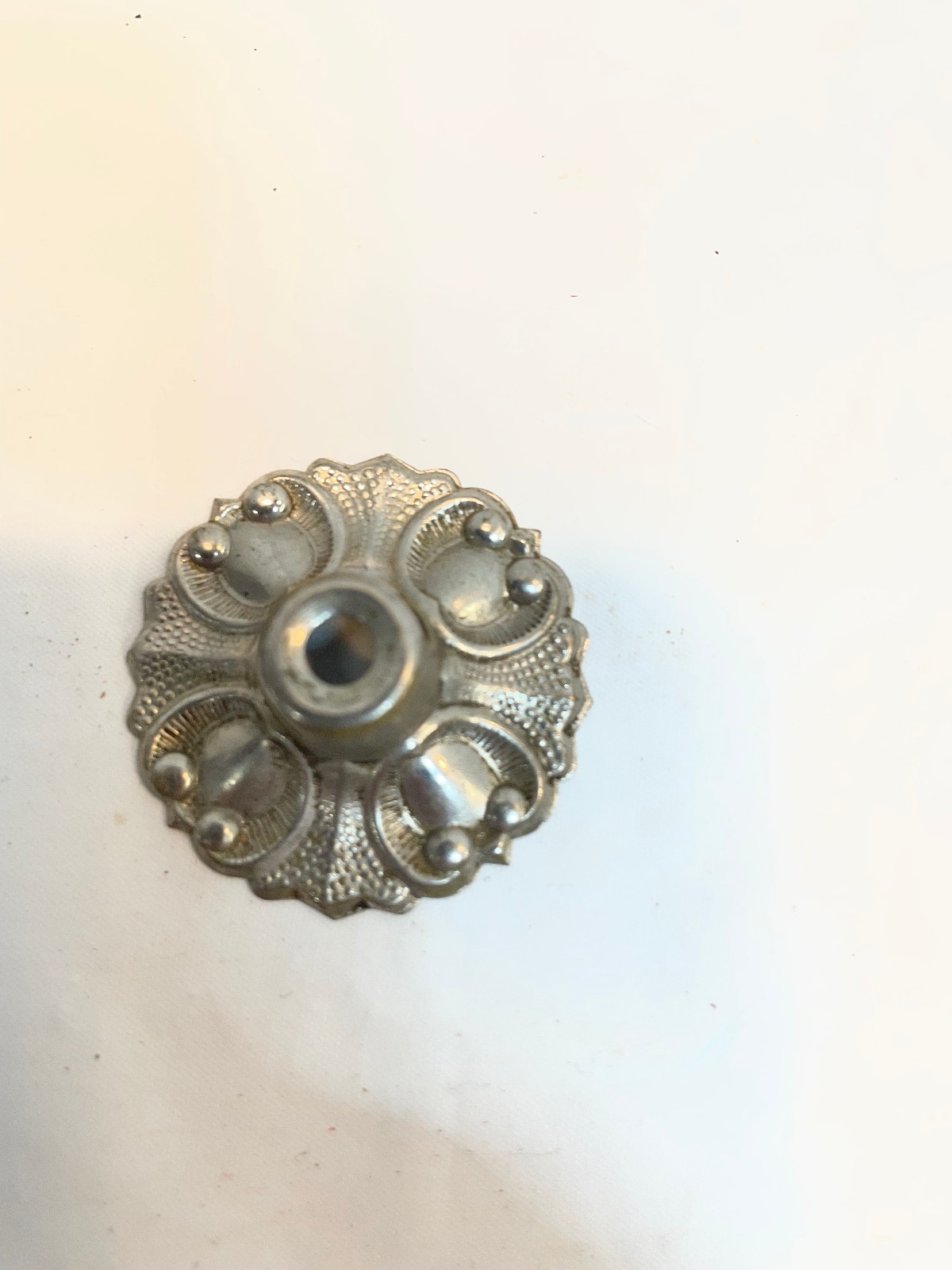 Antique Ornate Metal Victorian Antique Drawer Pulls Cabinet Handles - Lot of 3