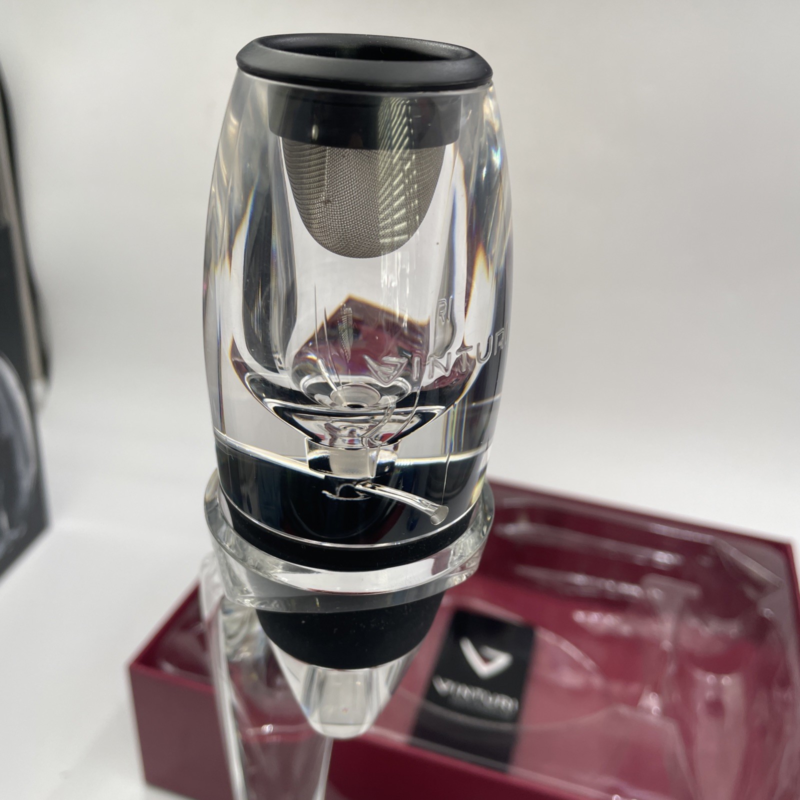 Vinturi Deluxe Essential Red Wine Aerator Pourer and Tower Set In Box