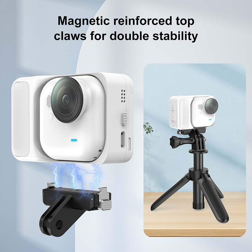 Action Camera Mount Bracket Magnetic Quick-Release Base for Insta360 GO Ultra