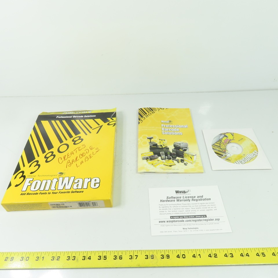 Wasp Technologies Fontware Bar Code V20.52QB