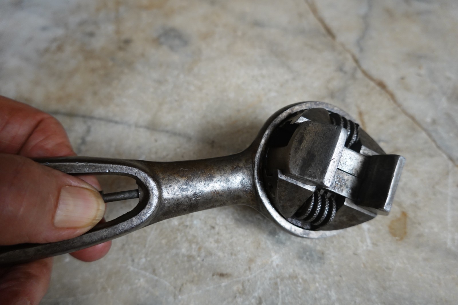 Antique "WIZARD" ADJUSTABLE RATCHET WRENCH PAT MAY 21 1907 Mechanic Railroad