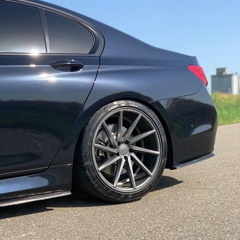 Performance Rear bumper Side Splitters flaps ABS Gloss For BMW G11 / G12