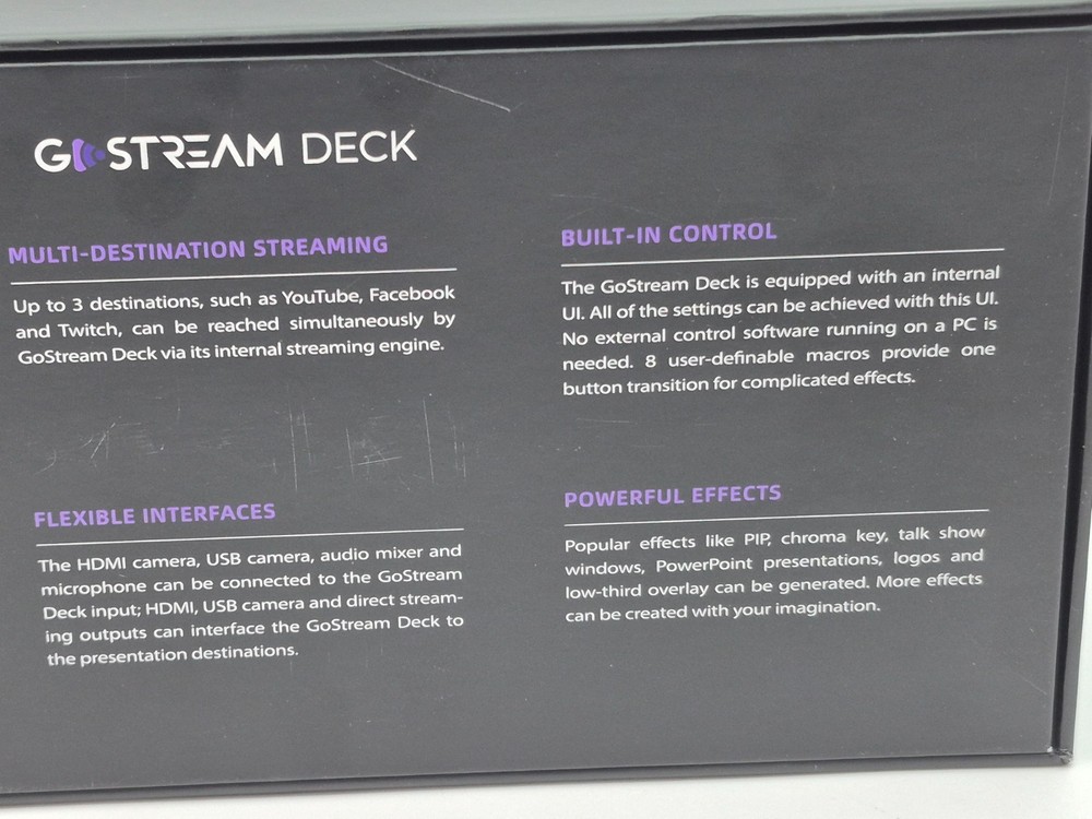 OSEE GoStream Deck HDMI Live Streaming Multi Camera Video Mixer Switcher