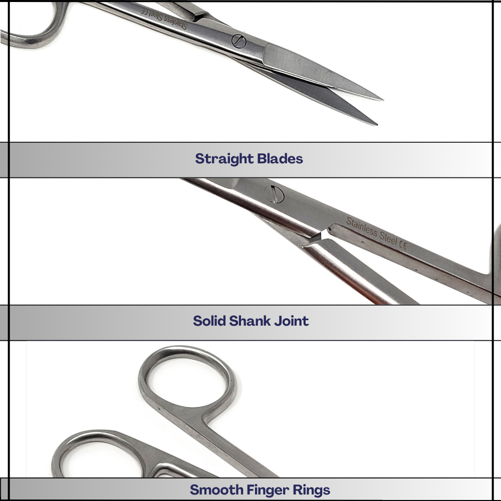 Embriodery Art Craft DIY 4.5" Straight Tips Sharp/Sharp All Purpose Shears