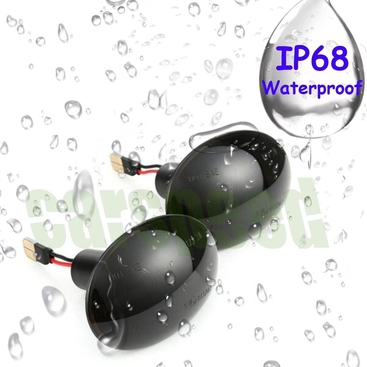 For Mini Cooper R55 R56 R57 R58 R59 LED Side Marker Light Flowing Turn Signal 2X