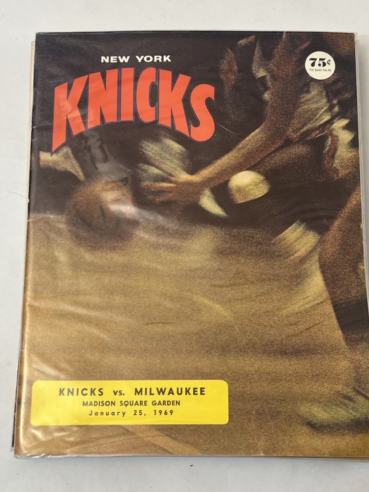 March 19 1969 NBA Program  Baltimore at New York Knicks