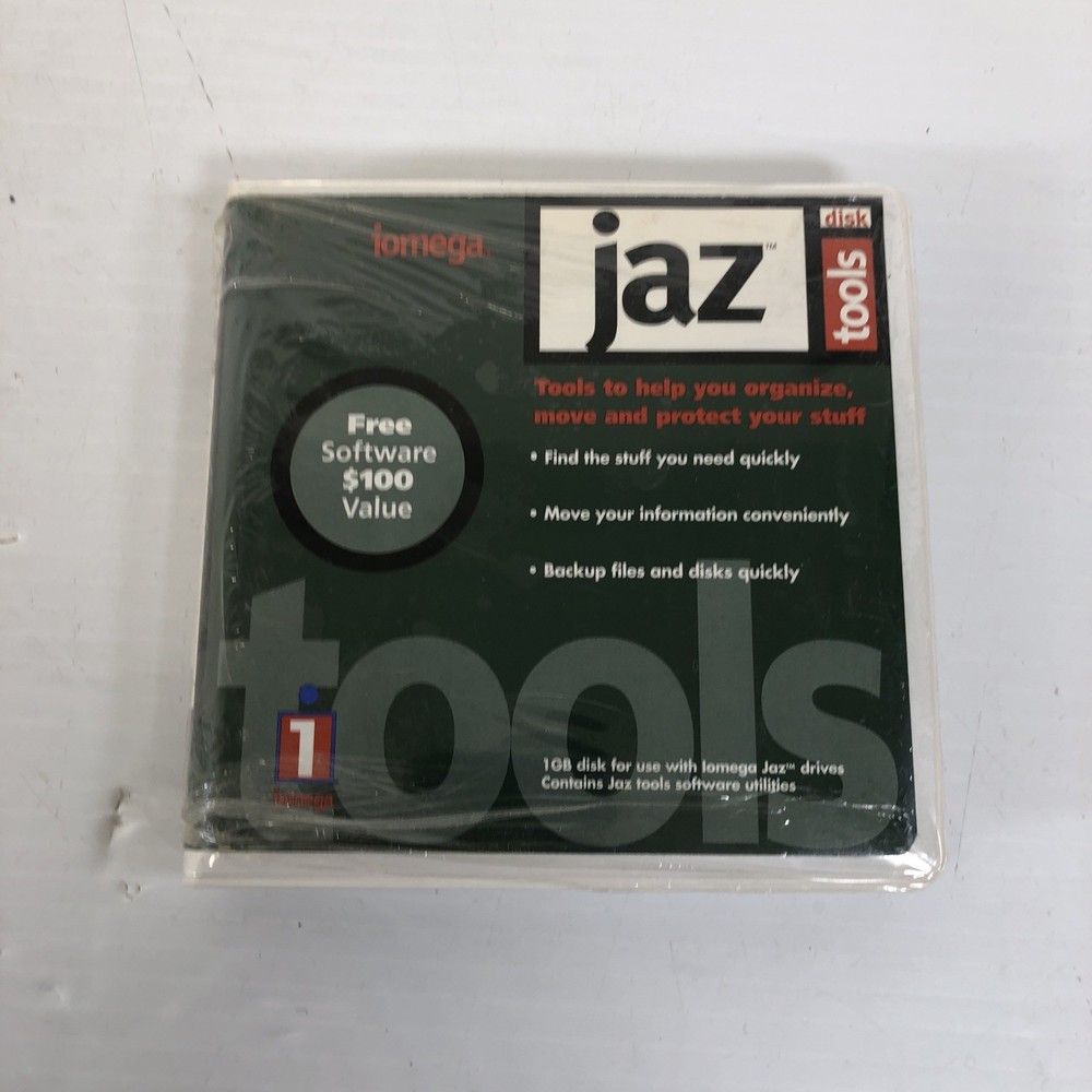 iomega Jaz 1GB Tools & Software Utilities Disk