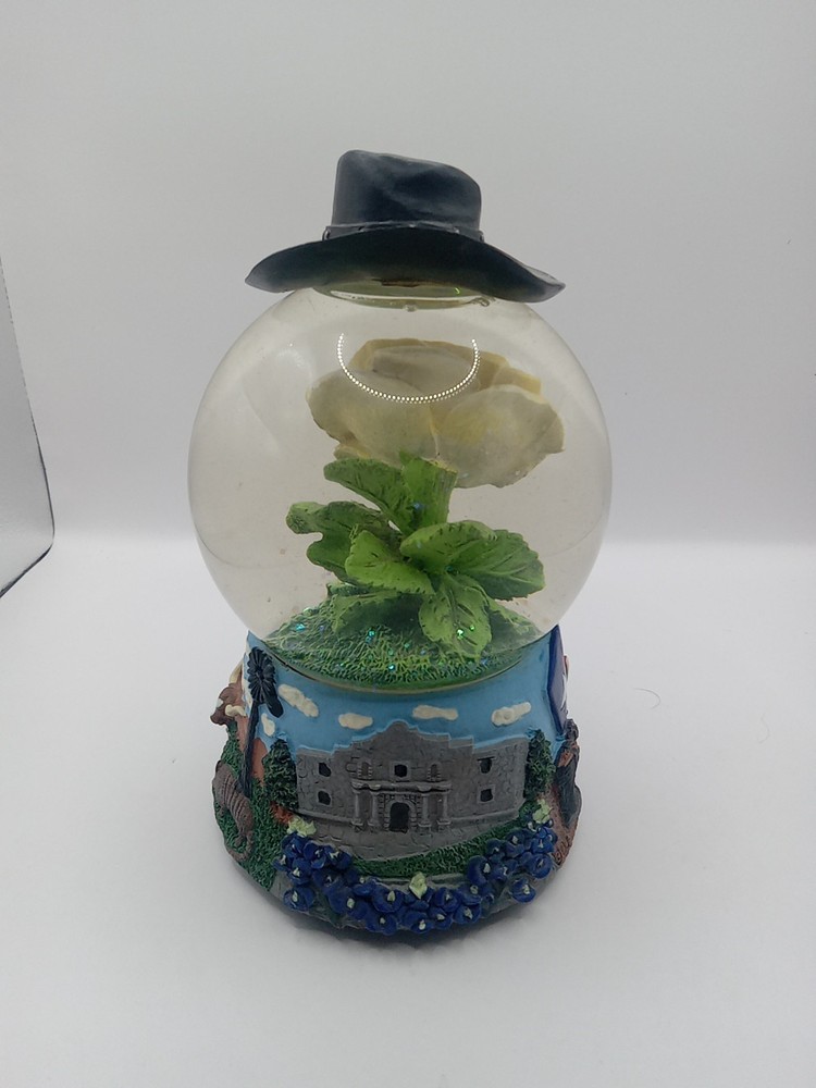 Texas Cowboy Snowglobe Works Great