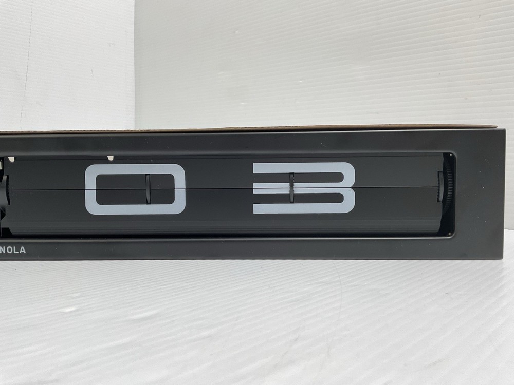 Cloudnola Flip Clock Wall Clock Plastic Black Wall Decor