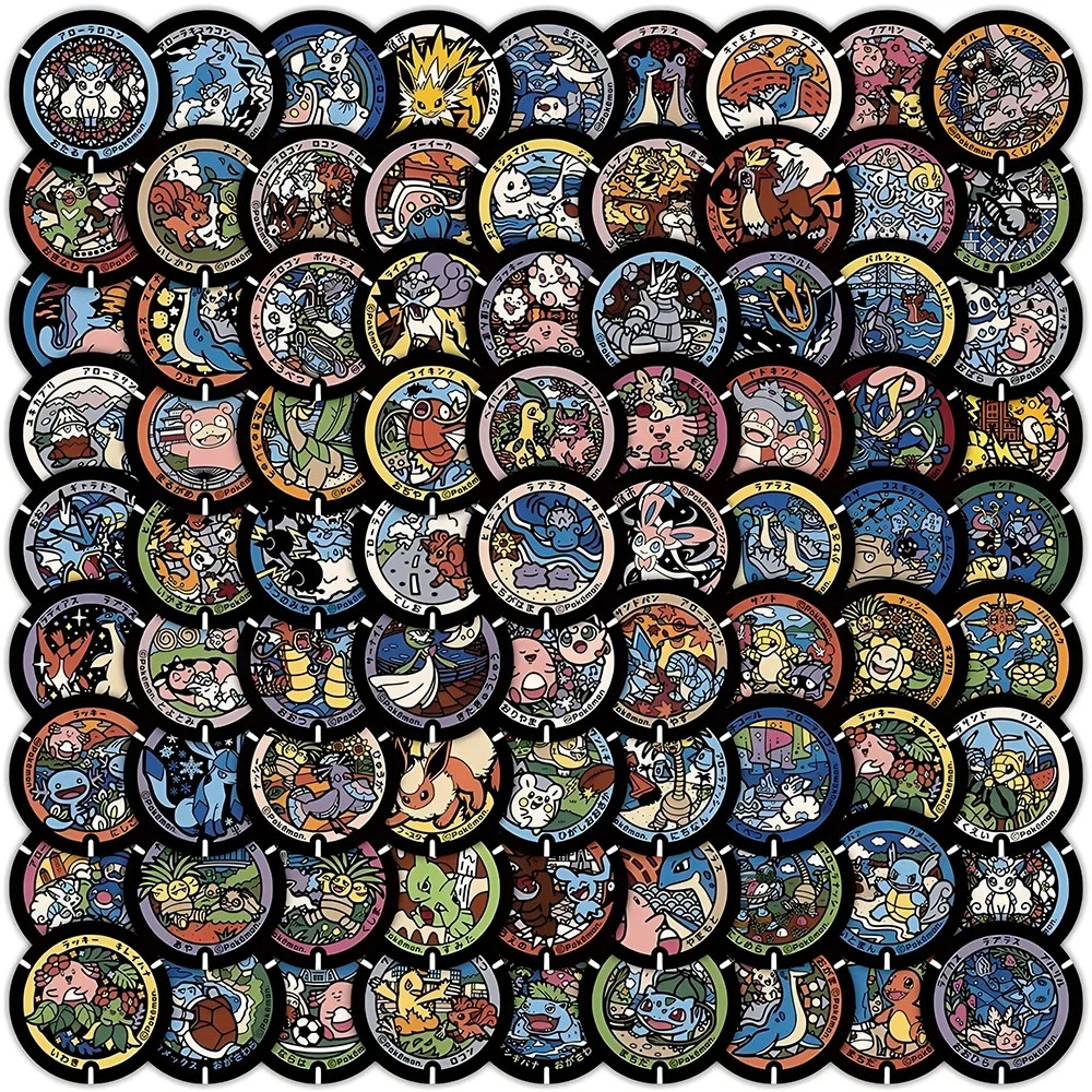 Pokemon Stickers 108 Pc Pack Japanese Sewer Manhole Sticker Art Waterproof Decal