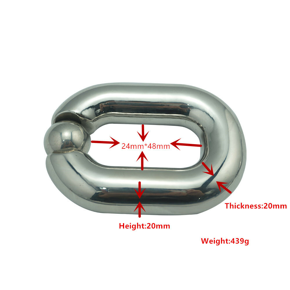 Men Oval Ball Stretcher Weight Stainless Steel Ball Stretching Weights 4 Sizes