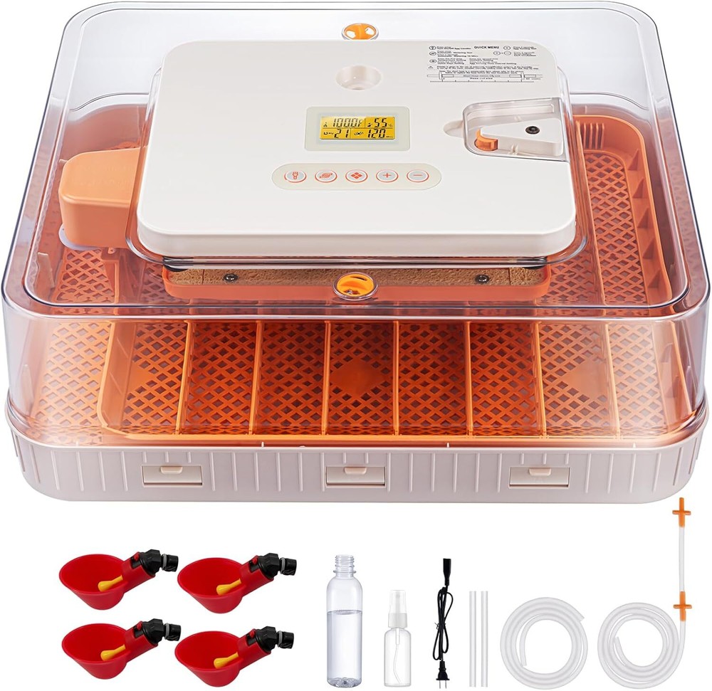 56 Egg Incubator with Automatic Egg Turning Egg Hatching Temp & Humidity Control