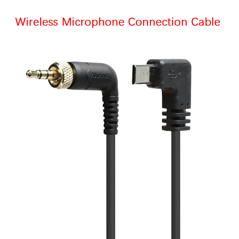 Alvin's Tentacle Timecode Cable for Sony FX3 FX30 Locking 3.5mm TRS to Micro USB