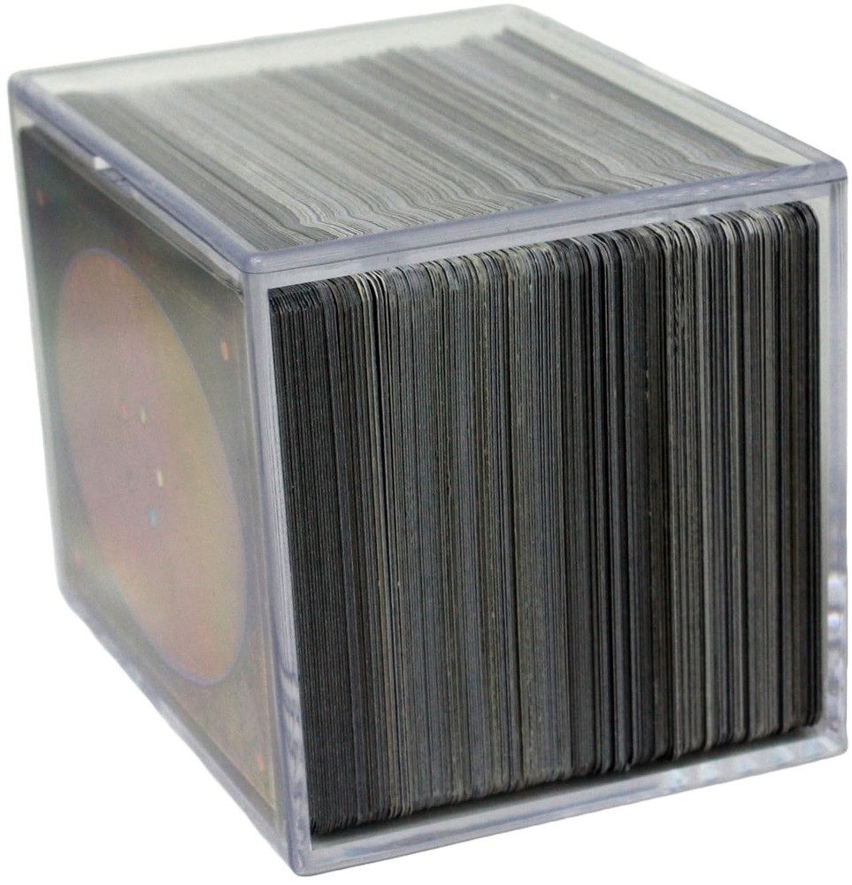 150 Count 2-Piece Plastic Snap Card Box | 2 Pack