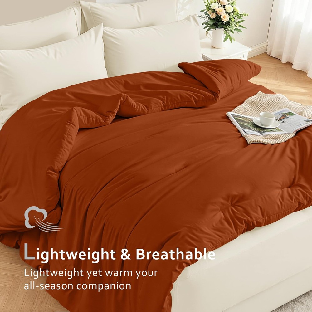 Easthome Comforters Queen Size All Season Quilted Bed Comforter Ultra-Soft Down