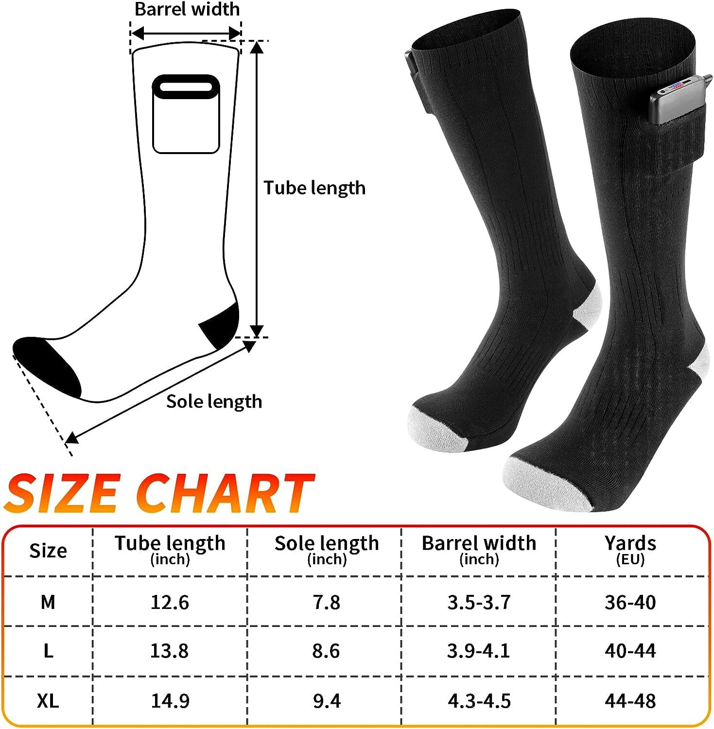 Xmas Women Men Electric Heated Sock Boot and Gloves Foot Warmer Hand Warmer Gift