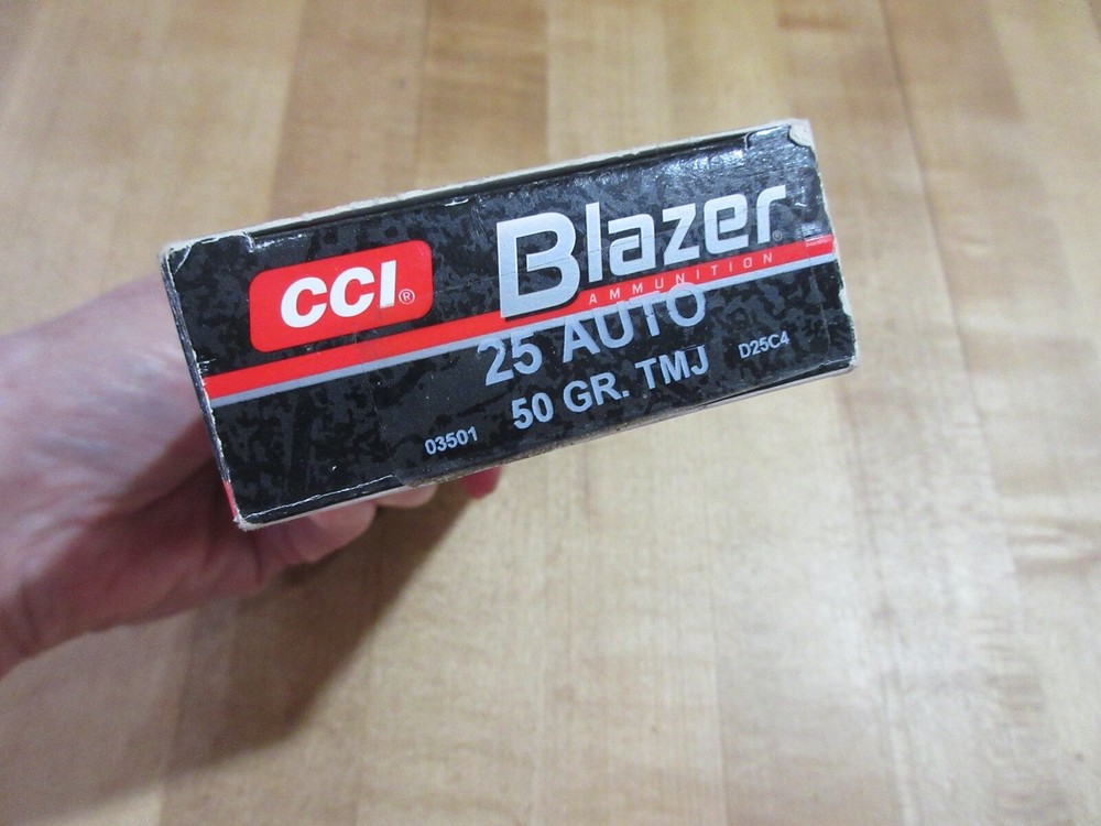 Empty Ammo Box CCI Blazer 25 auto with insert
