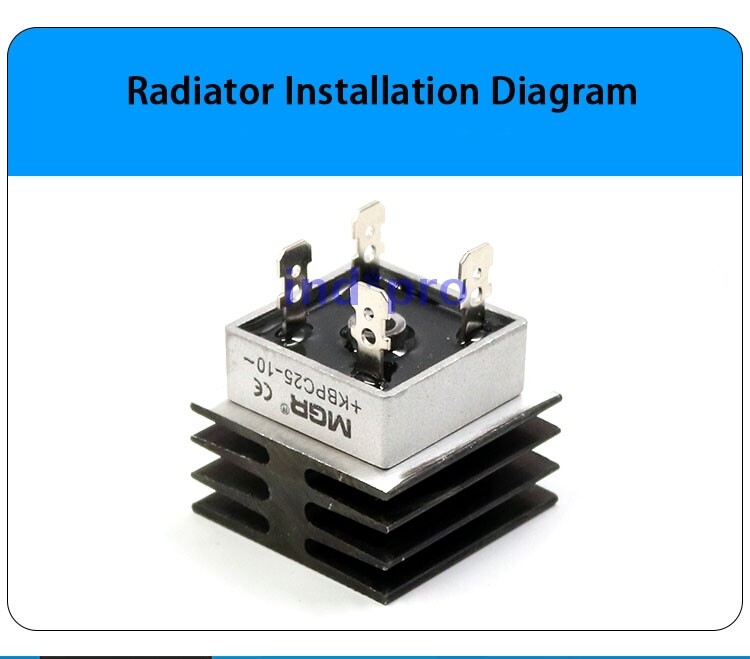 1PC Single Phase Rectifier Bridge Module 15A 20A 35A AC To DC 12V 24V 10 PC