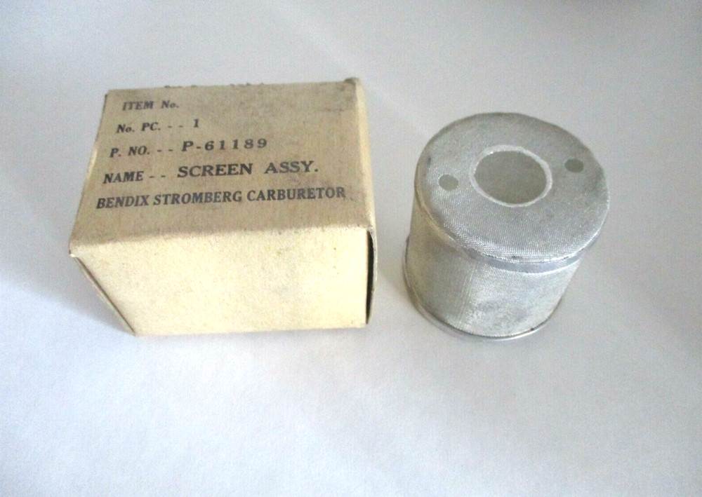 Bendix Stromberg Carburetor P-61189 Screen Assembly NOS