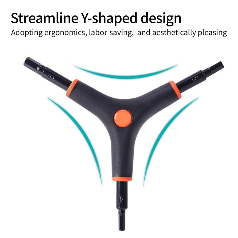 Y Shape 3 Way Hexagonal Wrench Triple Head Inner Hexagonal Spanner Enduring