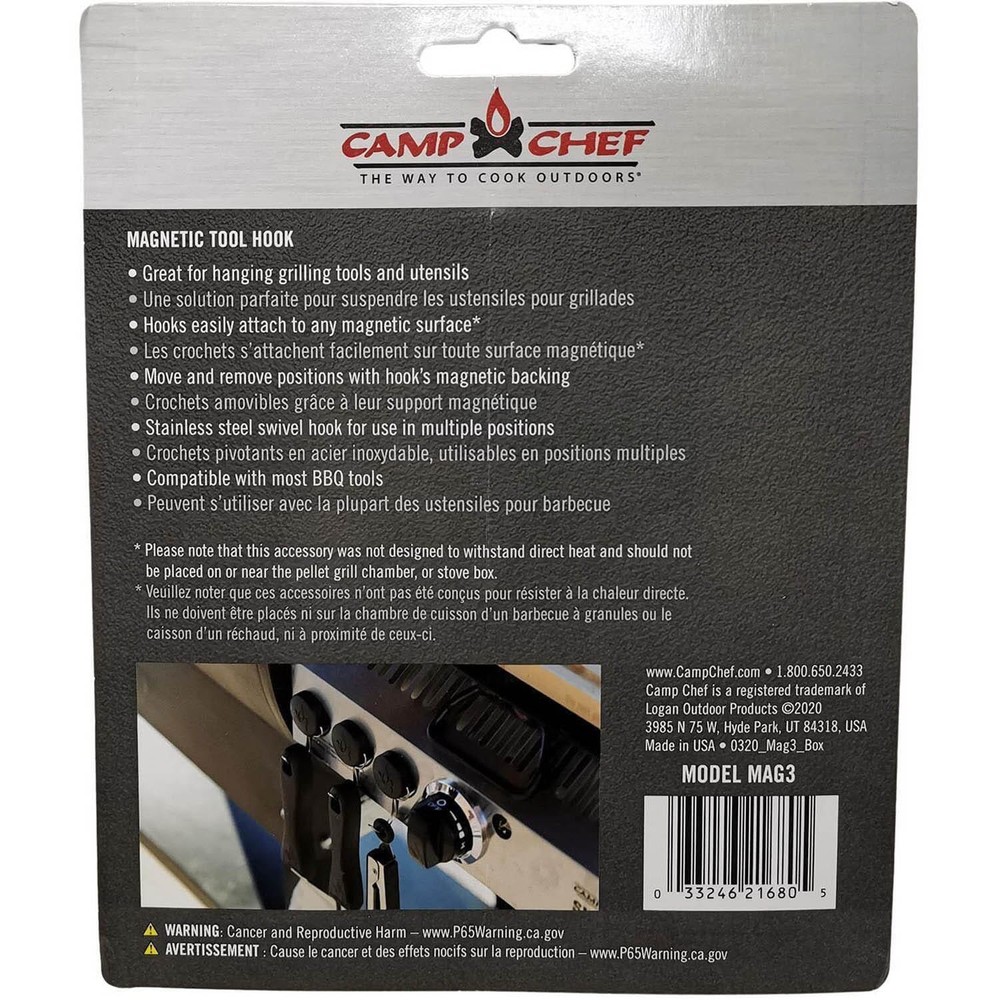 Camp Chef Magnetic Tool Hanger (3-Pack): MAG3