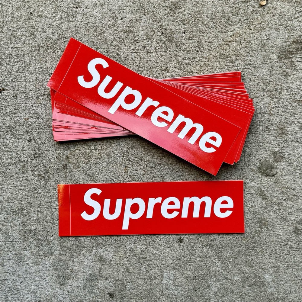 Supreme Red Box Logo Sticker 100% Authentic