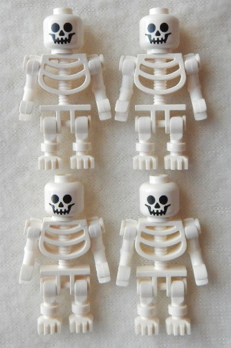 4 NEW LEGO SKELETON LOT halloween minifig minifigure figure pirates castle toy