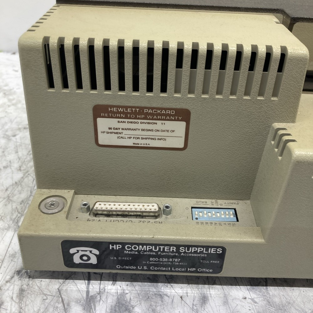 Hewlett Packard 7475A Plotter Printer, Powers On Untested