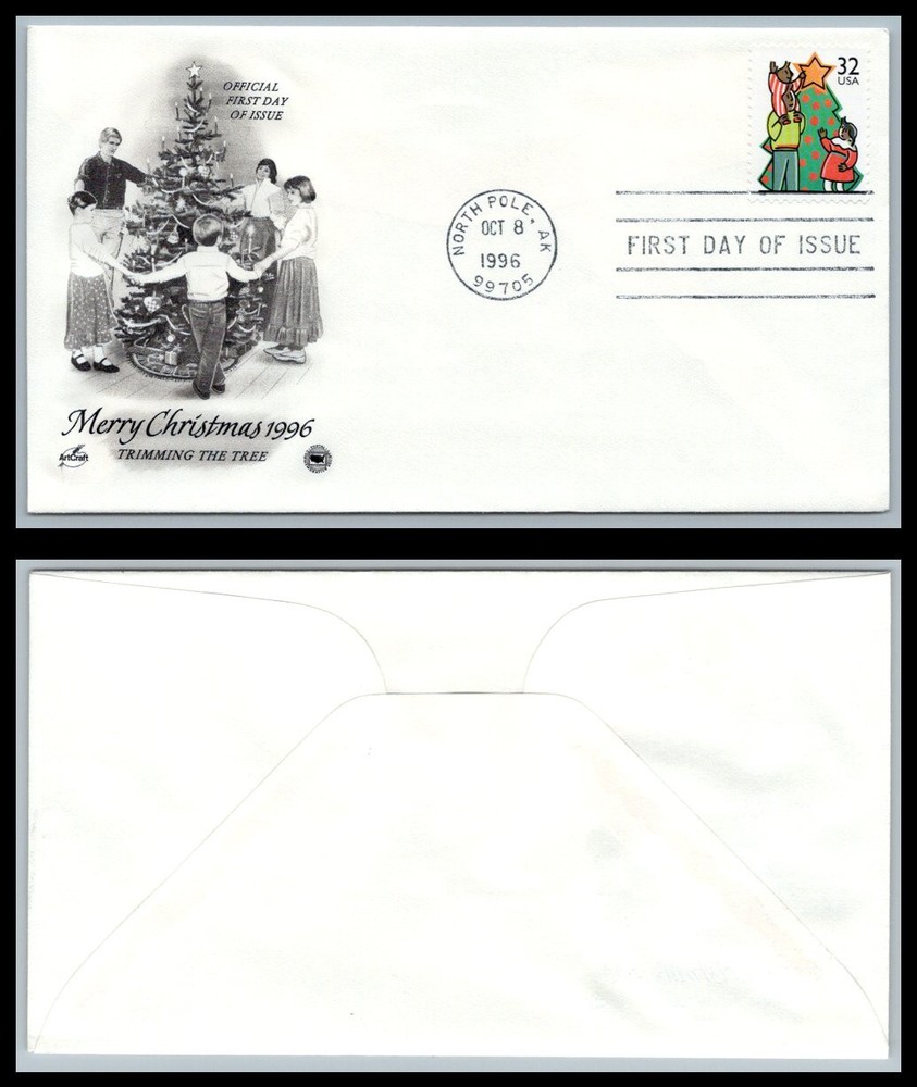US FDC # 3109 32c Decorating Tree  Tree   1996, 9p8360