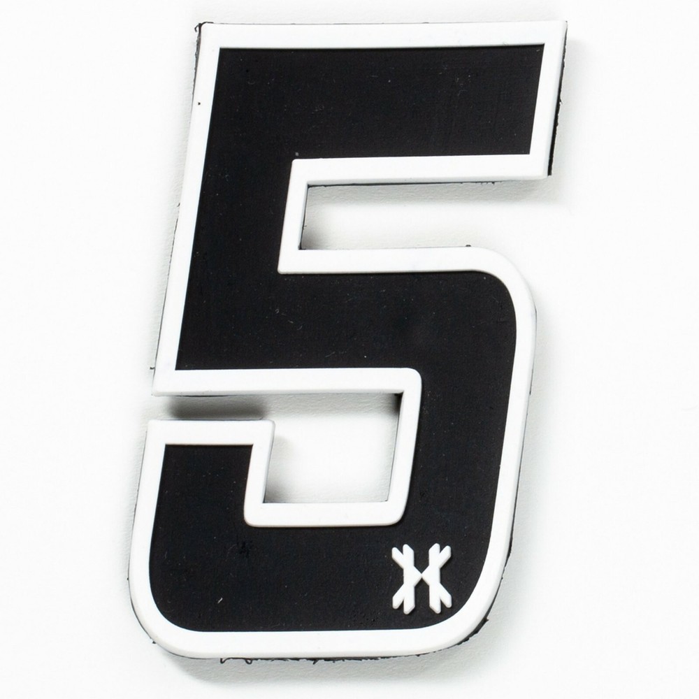 HK Army Rubber Number Patch W/ Hook + Loop - "5" - Paintball