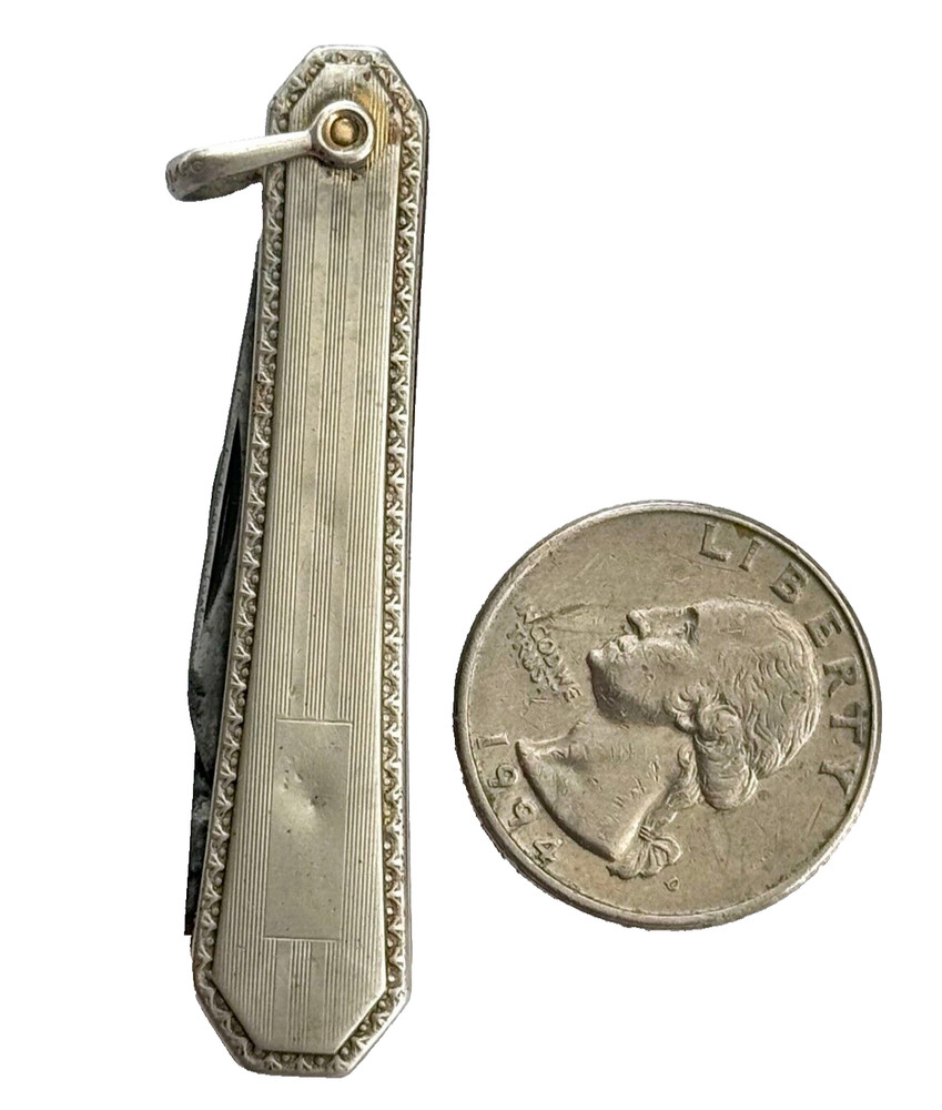 Vintage Silver 2 Blade Pocket Knife