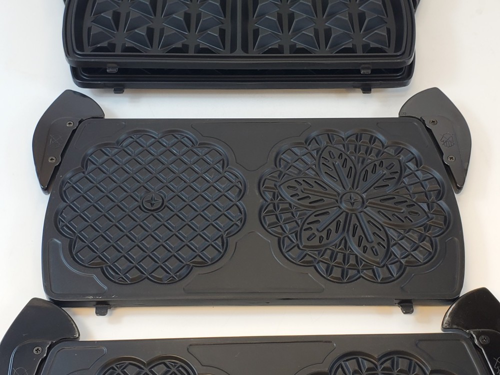 VillaWare InterBake3 Multi Baker 4-Square Replacement OEM Pizzelle Iron Plates