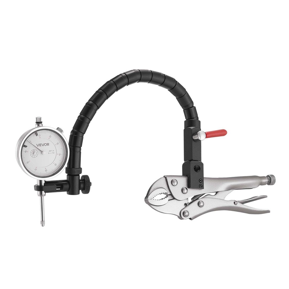 Dial Test Indicator 0.001" Accuracy 0-1" Range Flexible Arm Locking Pliers