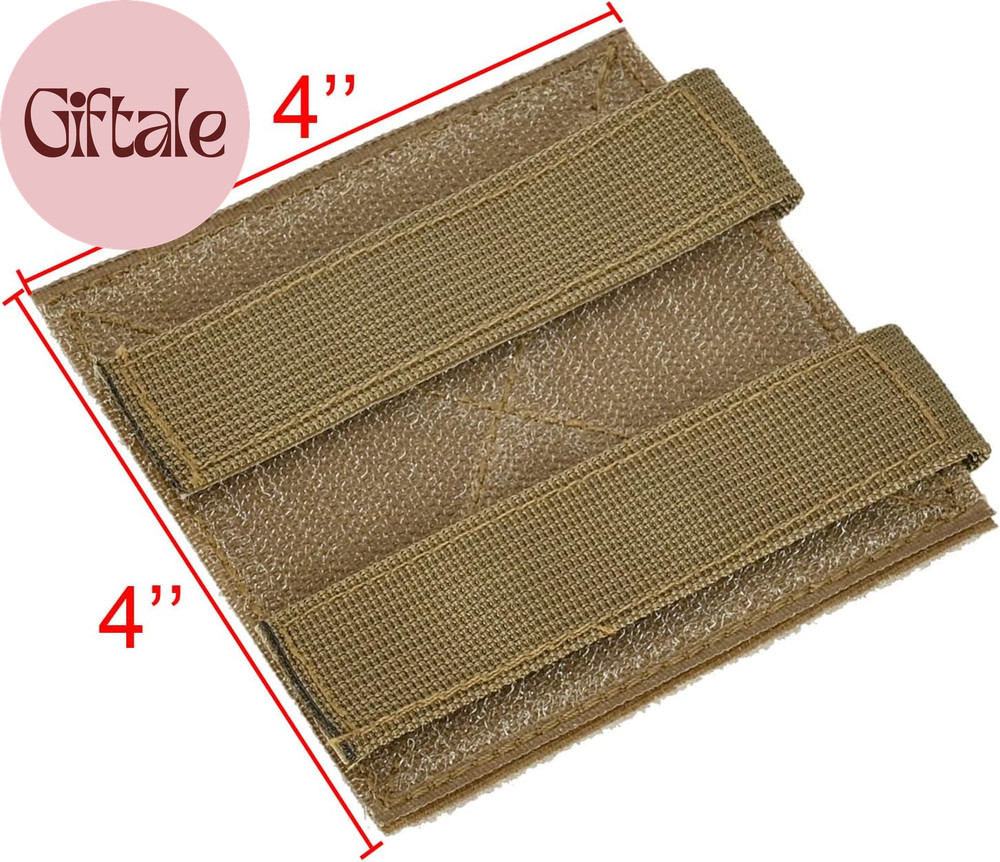 Molle Patch Panel,Hook&Loop Adapter Panel for Patch Badges,Tactical Molle Hook a