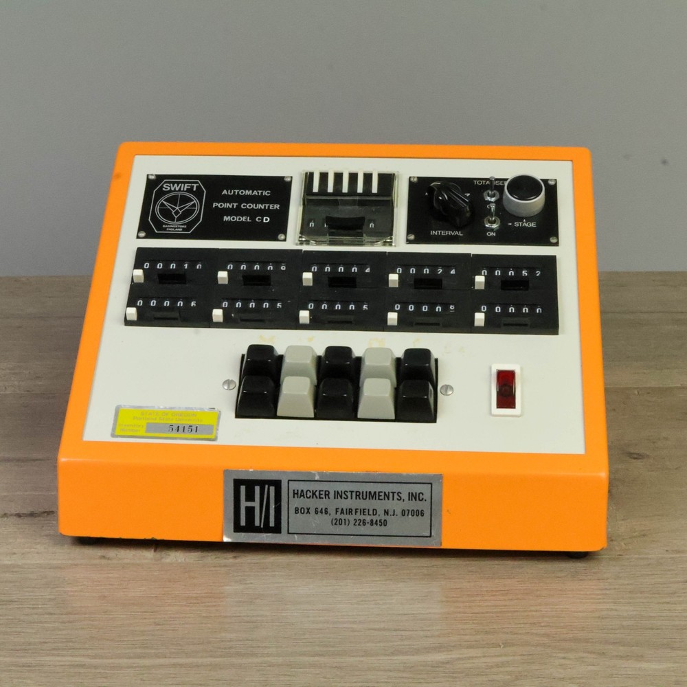 HTF Swift Automatic Point Counter Model C D Lab Equipment Mechanical Counter VGC