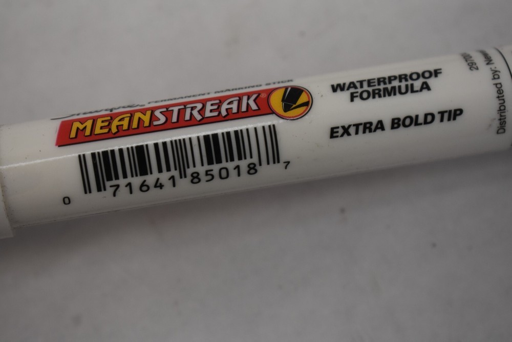 Sharpie Permanent Marking Stick MeanStreak White Broad Tip Waterproof 2 Pack