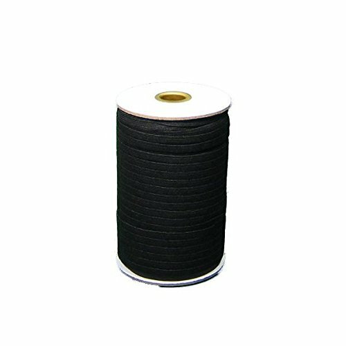 Braided Elastic 1/4'' Wide 5 Yards - Black