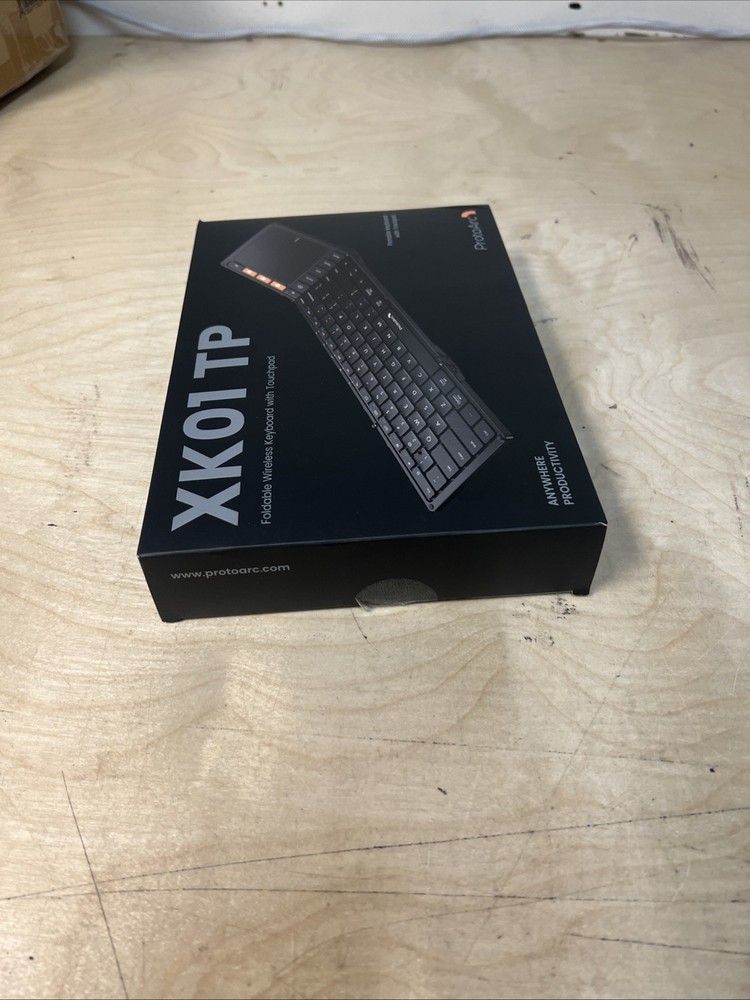 ProtoArc XK01 TP Foldable Keyboard Bluetooth Touchpad Open Box MISSING CABLE