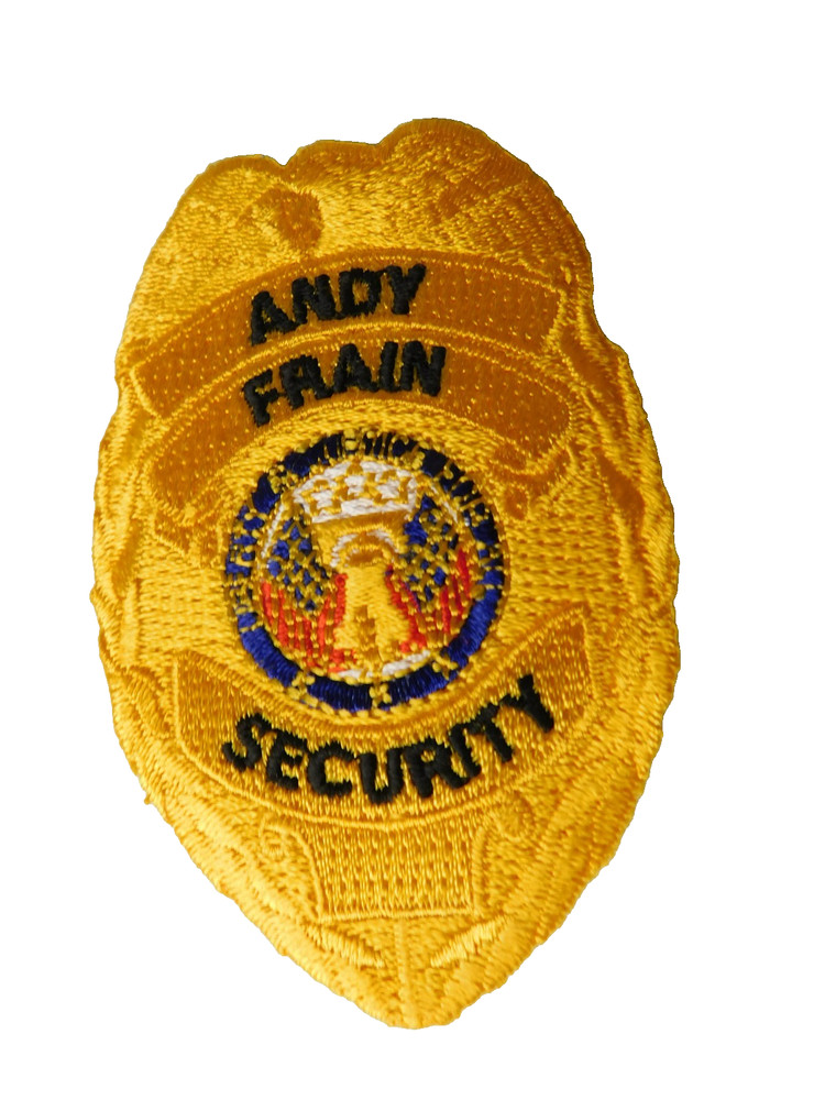 ANDY FRAIN SECURITY SERVICES VINTAGE PATCH GUARD SHOULDER CREST