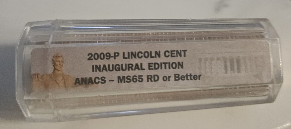 2009-P Lincoln Cent INAUGURAL EDITION ANACS - MS65 RD or Better - Hard Case
