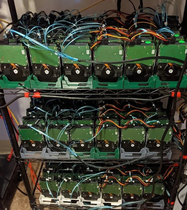 6 slot 3.5" HDD Trays – Rack/Caddy for Chia Farming