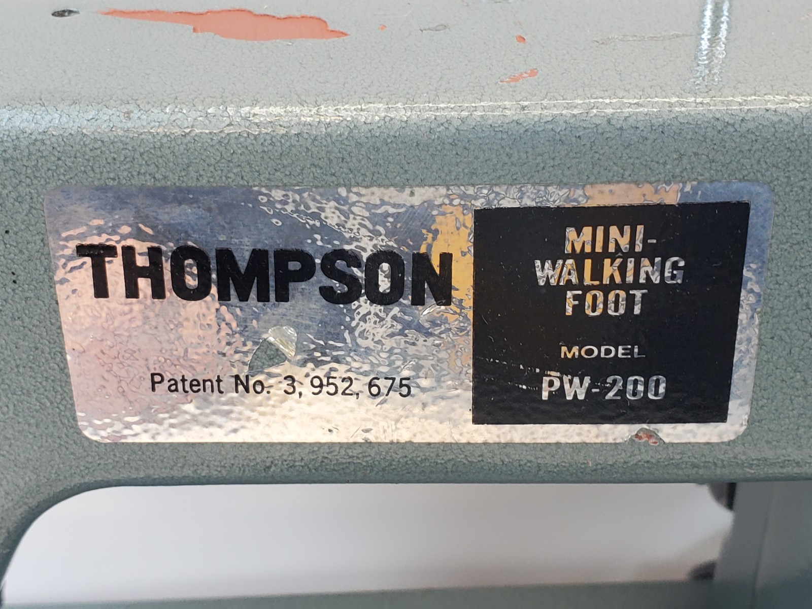 Vintage THOMPSON PW-200 Mini Walking Foot Sewing Machine (Please Read)