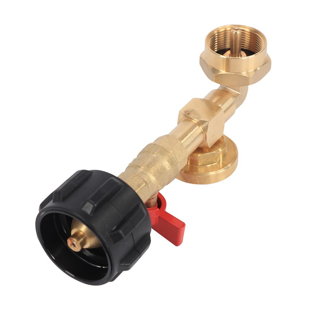 With Gauge & Control Valve for Propane Bottle Refill Adapter