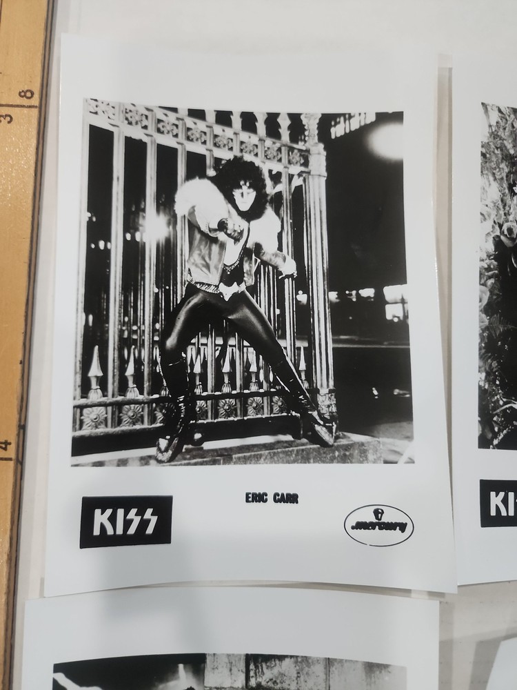 Vintage Mercury KISS Rock Band 5x7 Photo Set Gene Simmons, Paul, Ace, Eric Carr